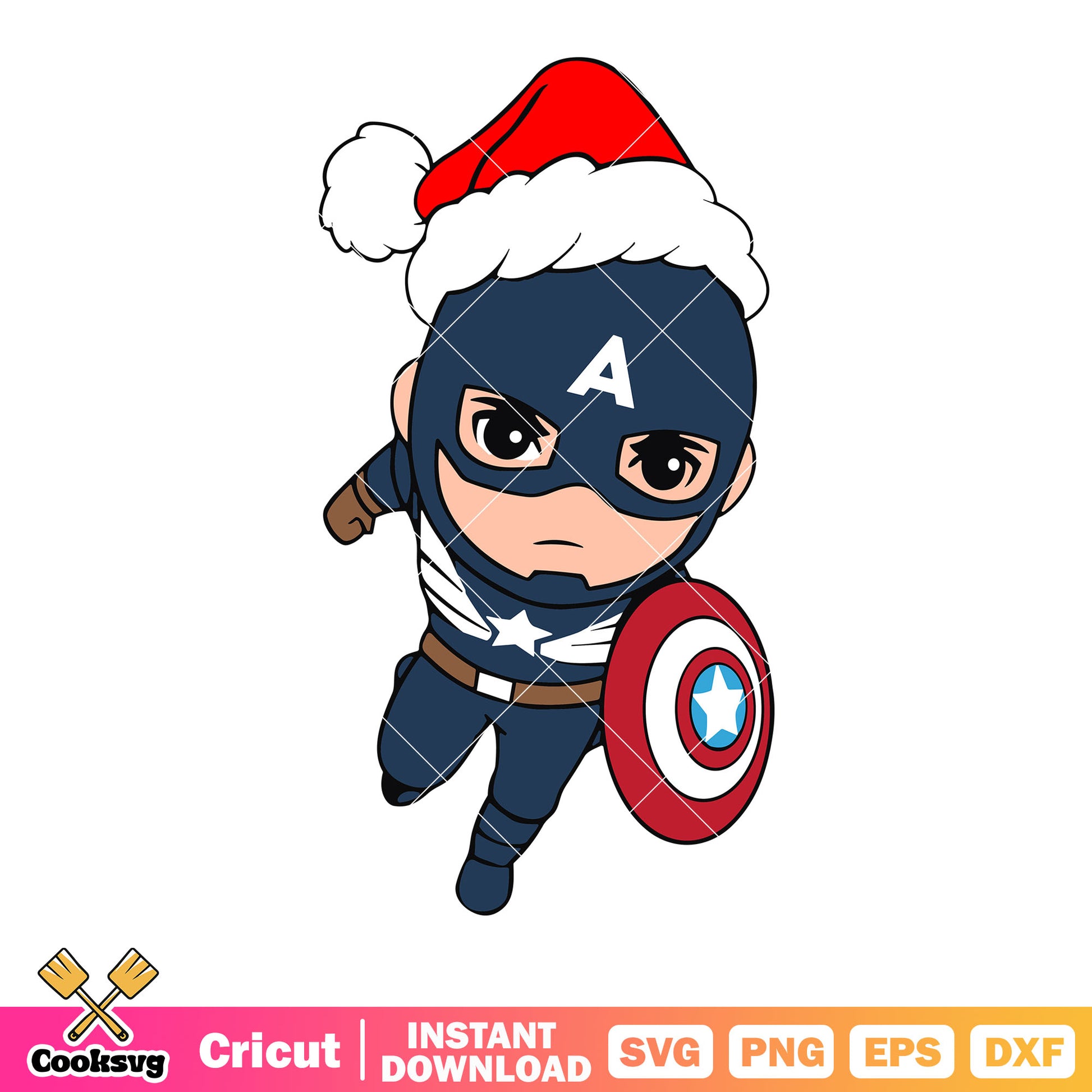 Baby Captain america svg, santa claus hat​ svg, my christmas hero​ svg