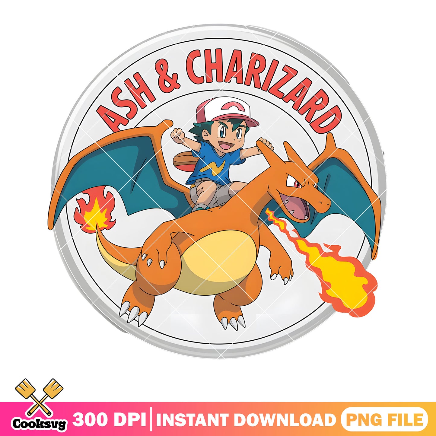 Baby ash and charizard png, pokemon gifts png, cute pokemon png