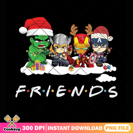 Baby avenger christmas friends png, snowflake christmas png, decor png