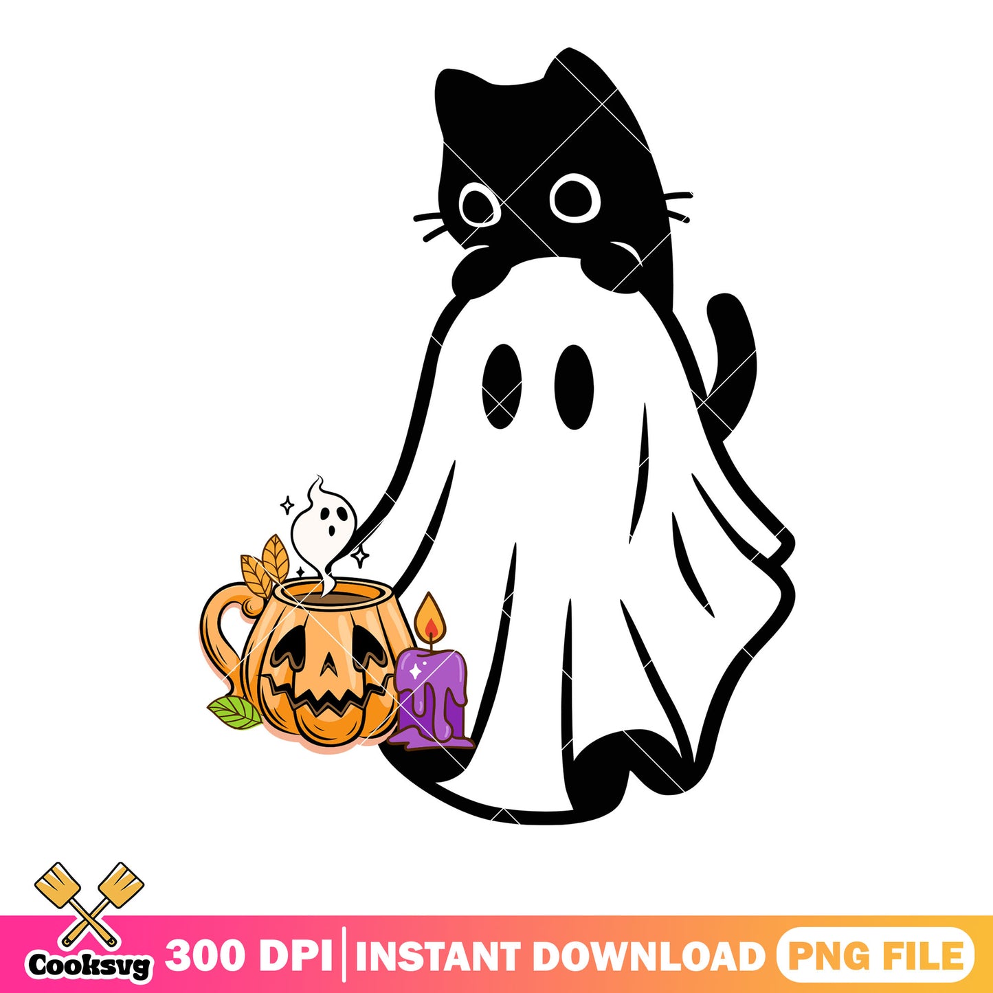 Baby ghost png, jack o lantern png, dc comic halloween png