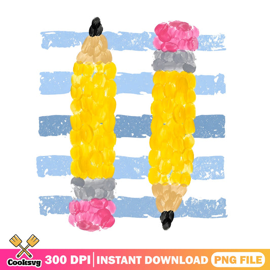 Back To School Pencil PNG, Teacher Pencil Clipart, School PNG