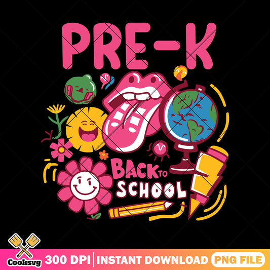 Back school pre-k png, going back to school png, supply list png