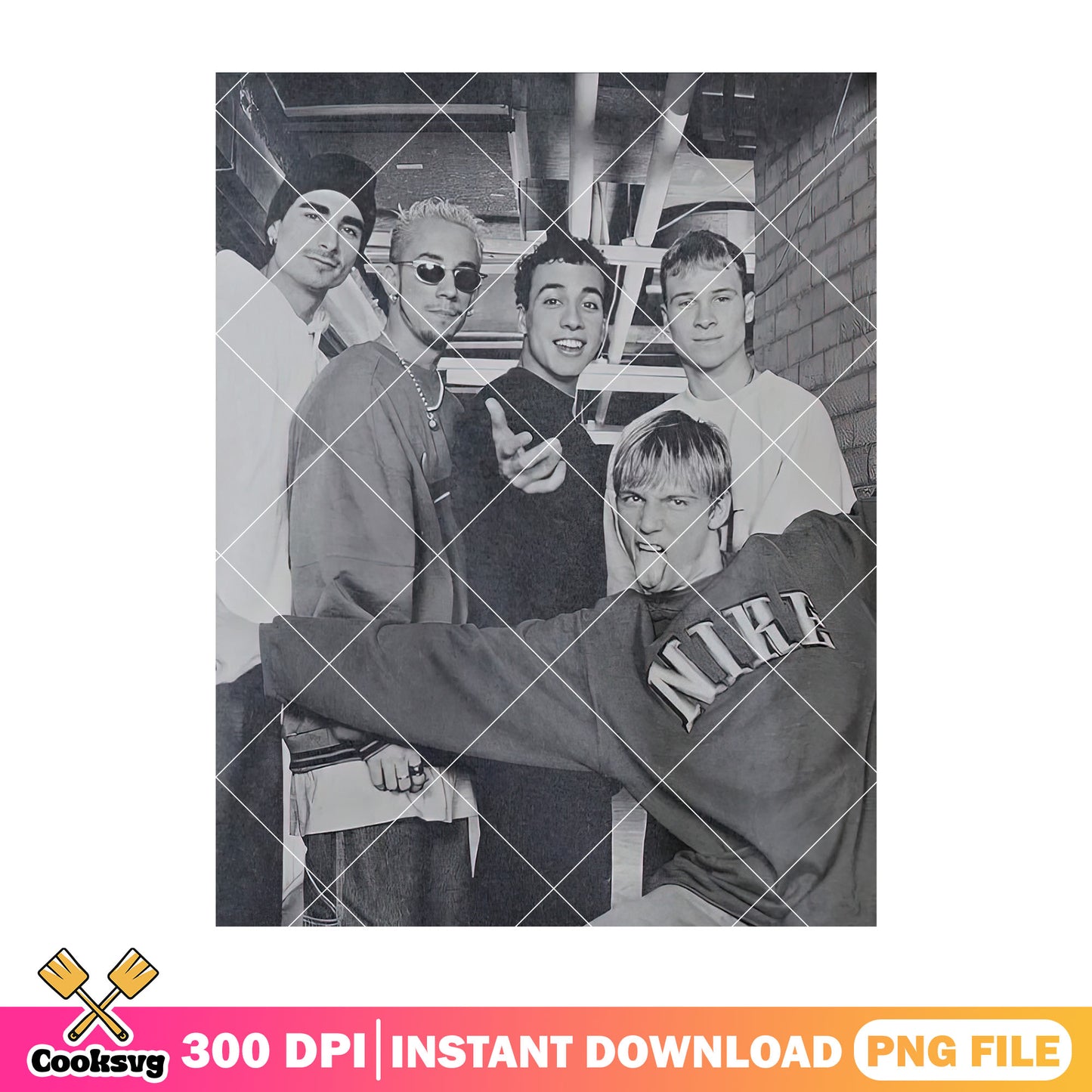 Backstreet boy band vintage png, backstreet boy fan png, pop music png