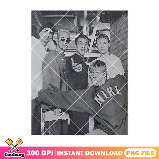 Backstreet boy band vintage png, backstreet boy fan png, pop music png