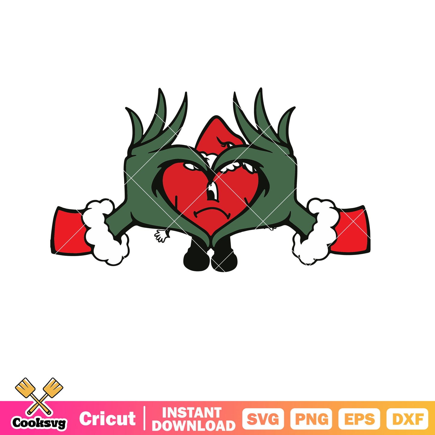 Bad bunny Grinch Hand Svg, bad bunny svg, the grinch svg