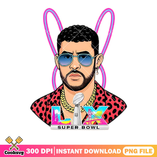 Bad bunny halftime png, san fransisco png, super bowl lx png