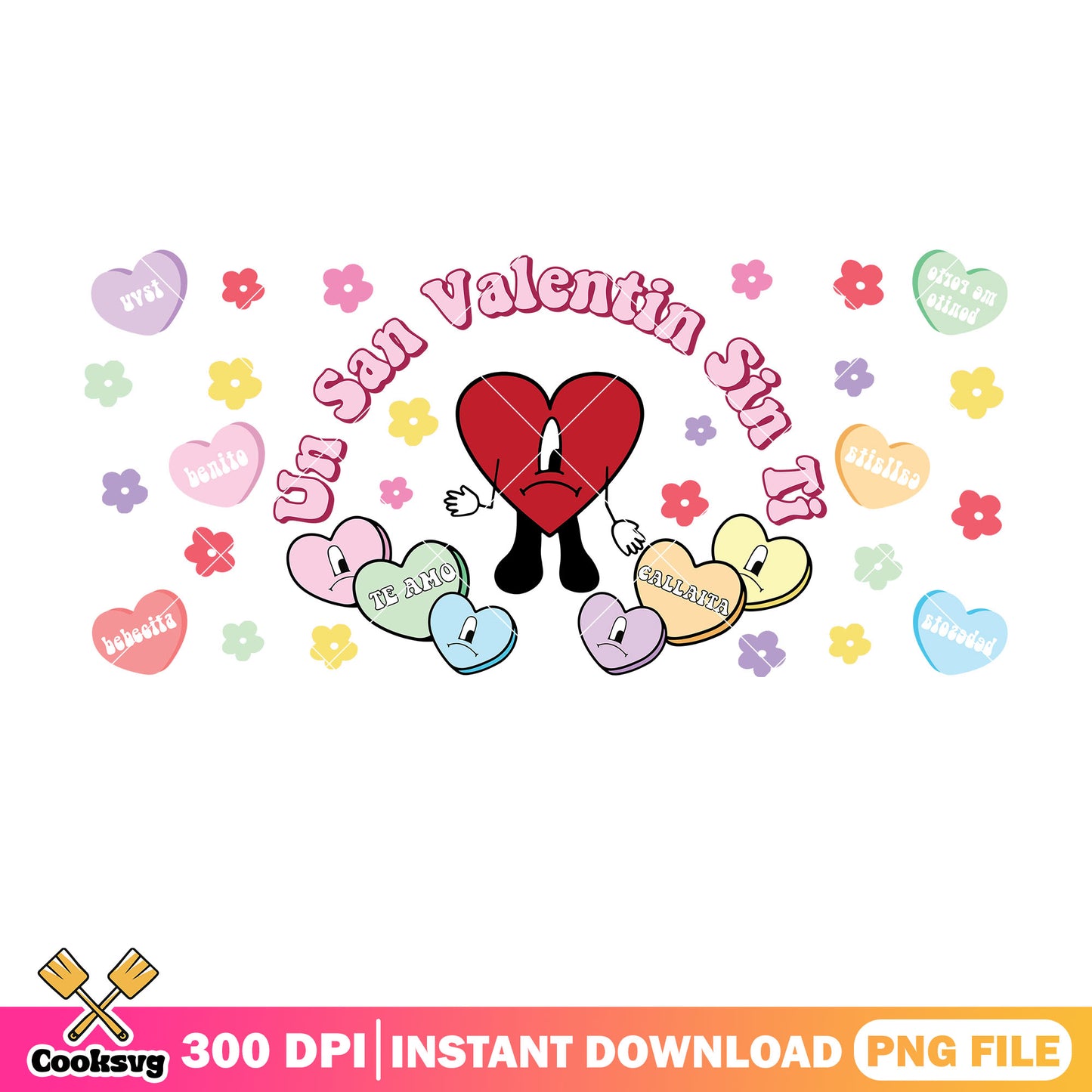 Bad bunny un san valentin png, bad bunny valentine png, valentine heart png