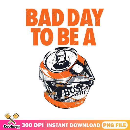 Bad day to be beer orange png, america beer png, busch light png