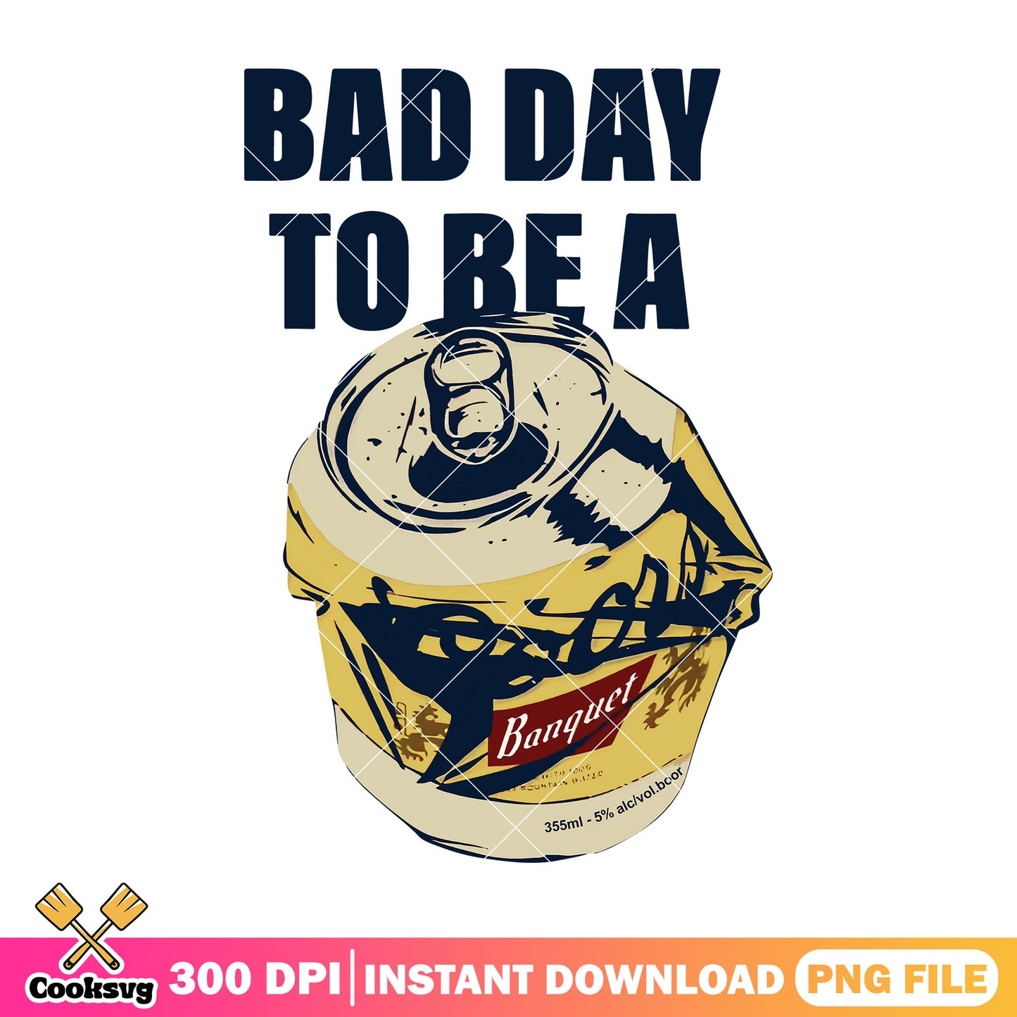 Bad day to be beer yellow png, america beer png, banquet beer​ png