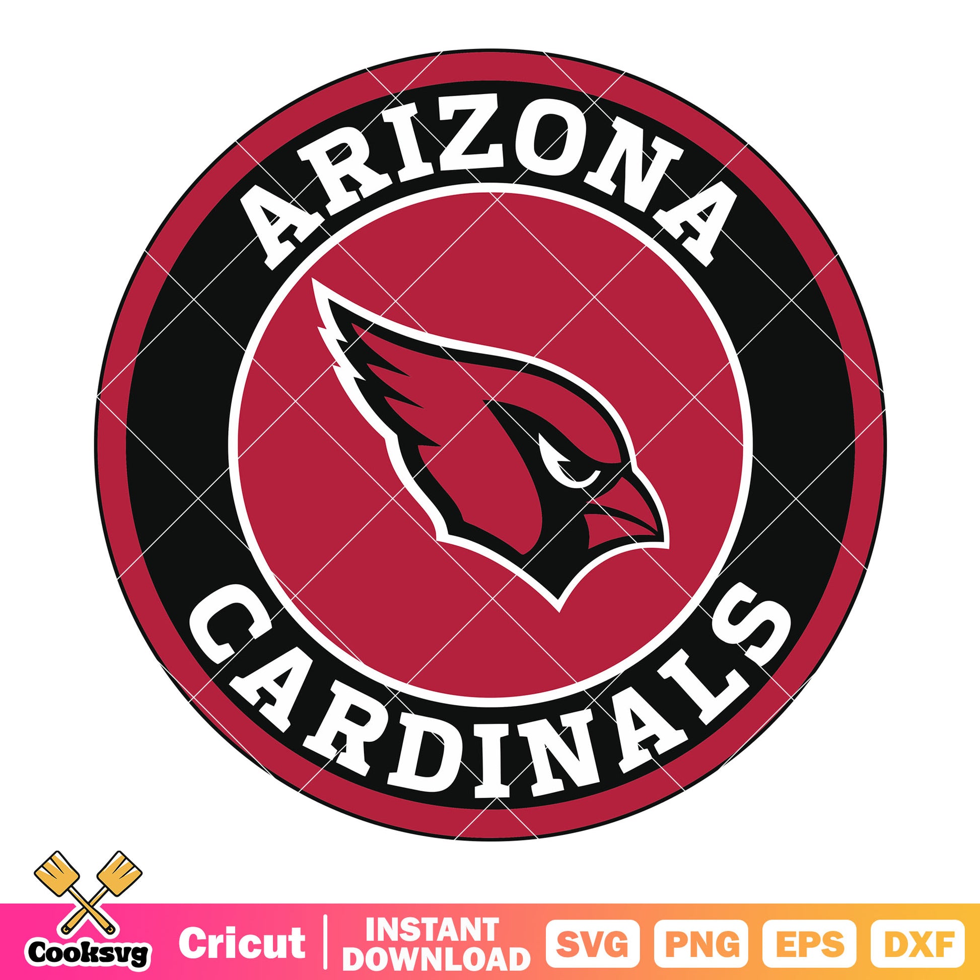 Badge arizona cardinal svg, nfc west svg, national football leauge svg