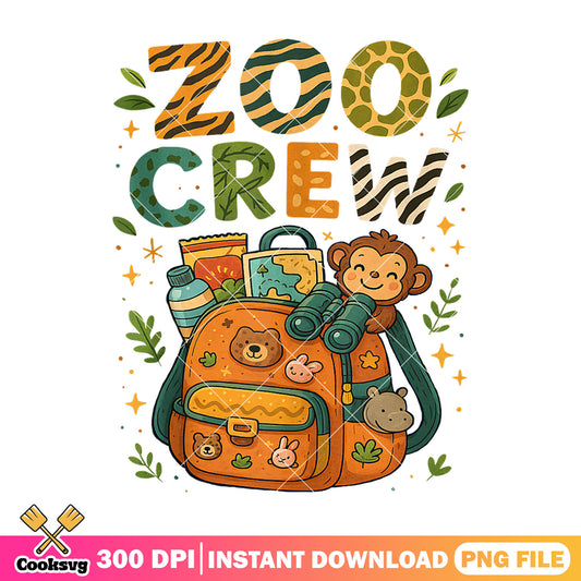 Bag zoo crew design png, the zoo crew​ png, zoo crew png