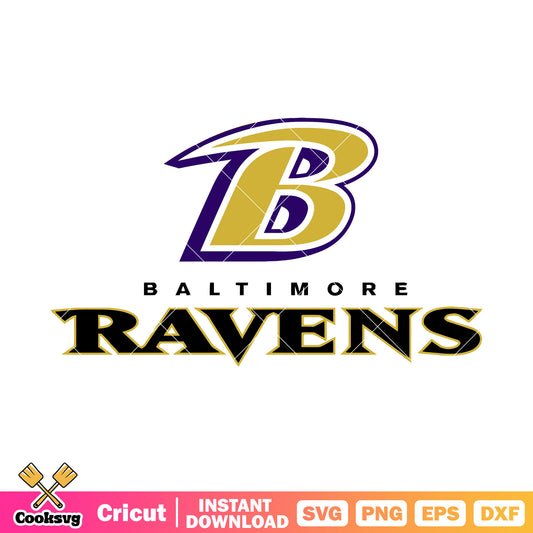 Baltimore football team svg. baltimore ravens​ svg, nfl logo svg
