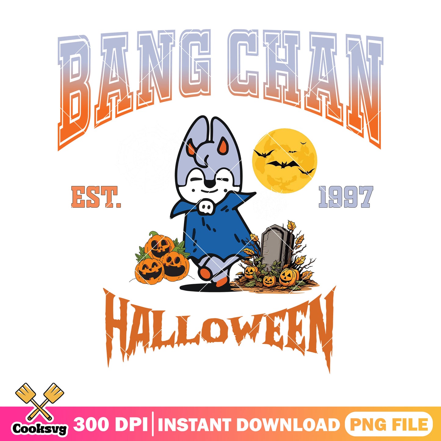Bang chan halloween png, bangchan stray kids​ png, halloween town png