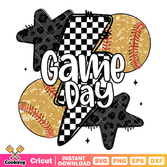 Baseball game day vibes svg, baseball games today​ svg, gameday svg
