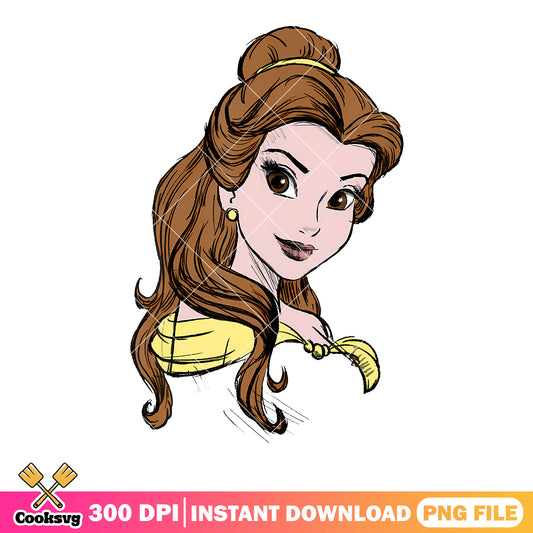Beauty And The Beast Belle png, disney princess png, ​disney movies png