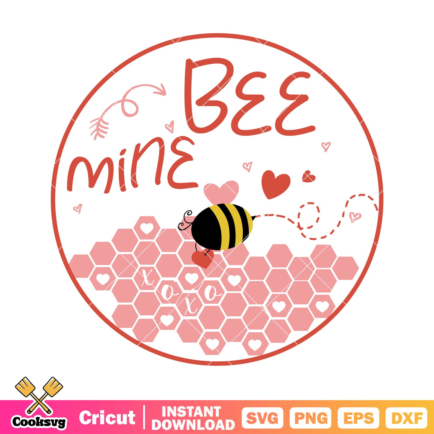 Bee be mine valentine svg file, be mine valentine day svg, valentine svg