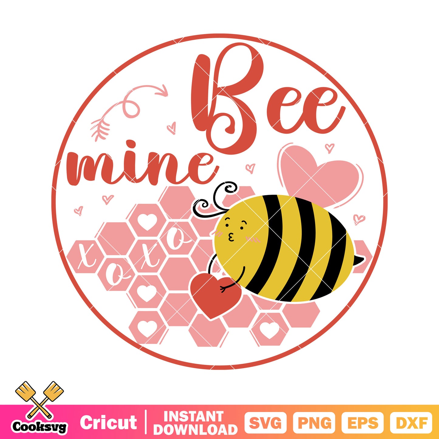 Bee mine valentine svg, be mine valentine day svg, valentine svg