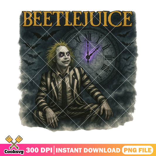 Beetlejuice clock png, beetlejuice 2​ png, halloween spirit png