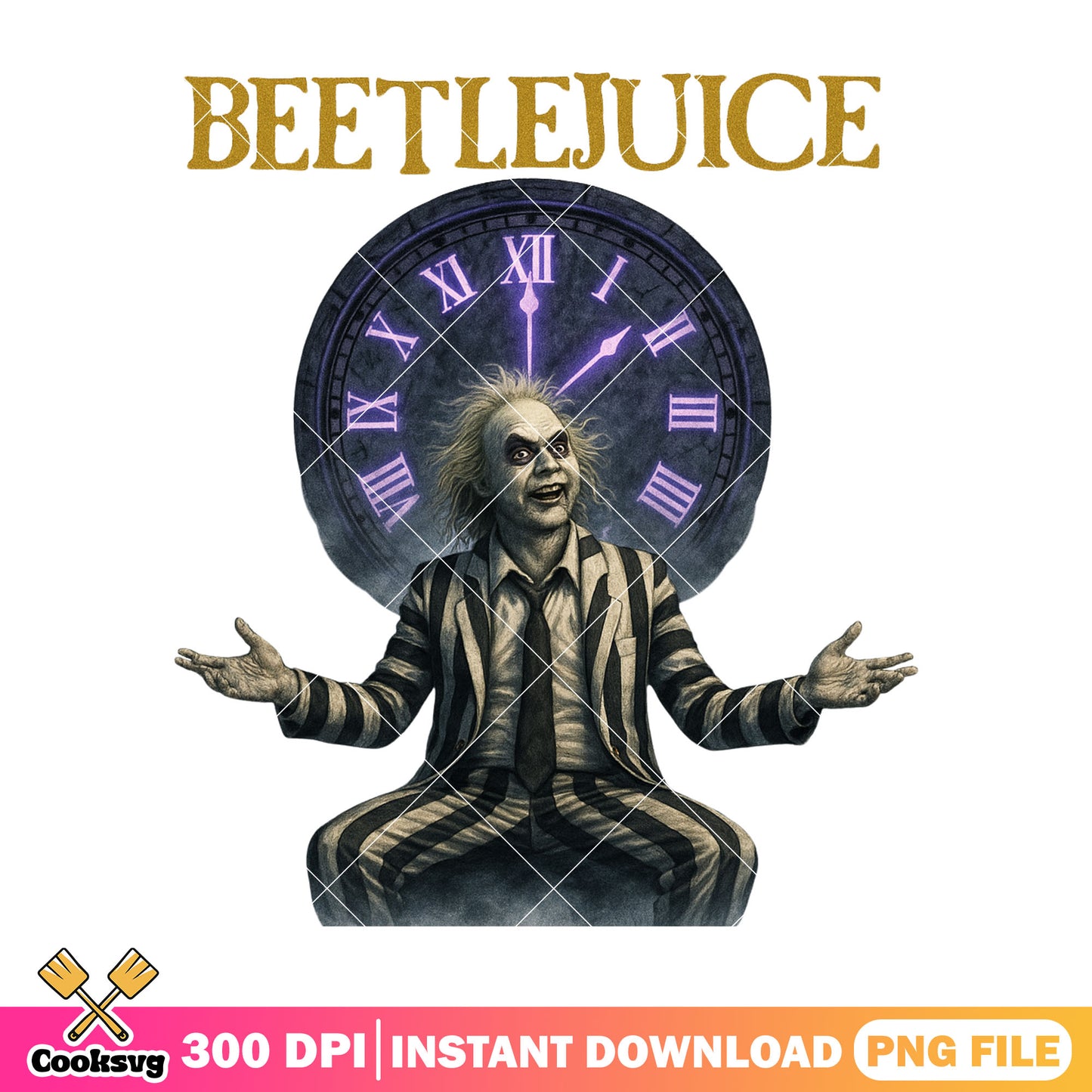 Beetlejuice death clock png, halloween movie png, beetlejuice 1 png
