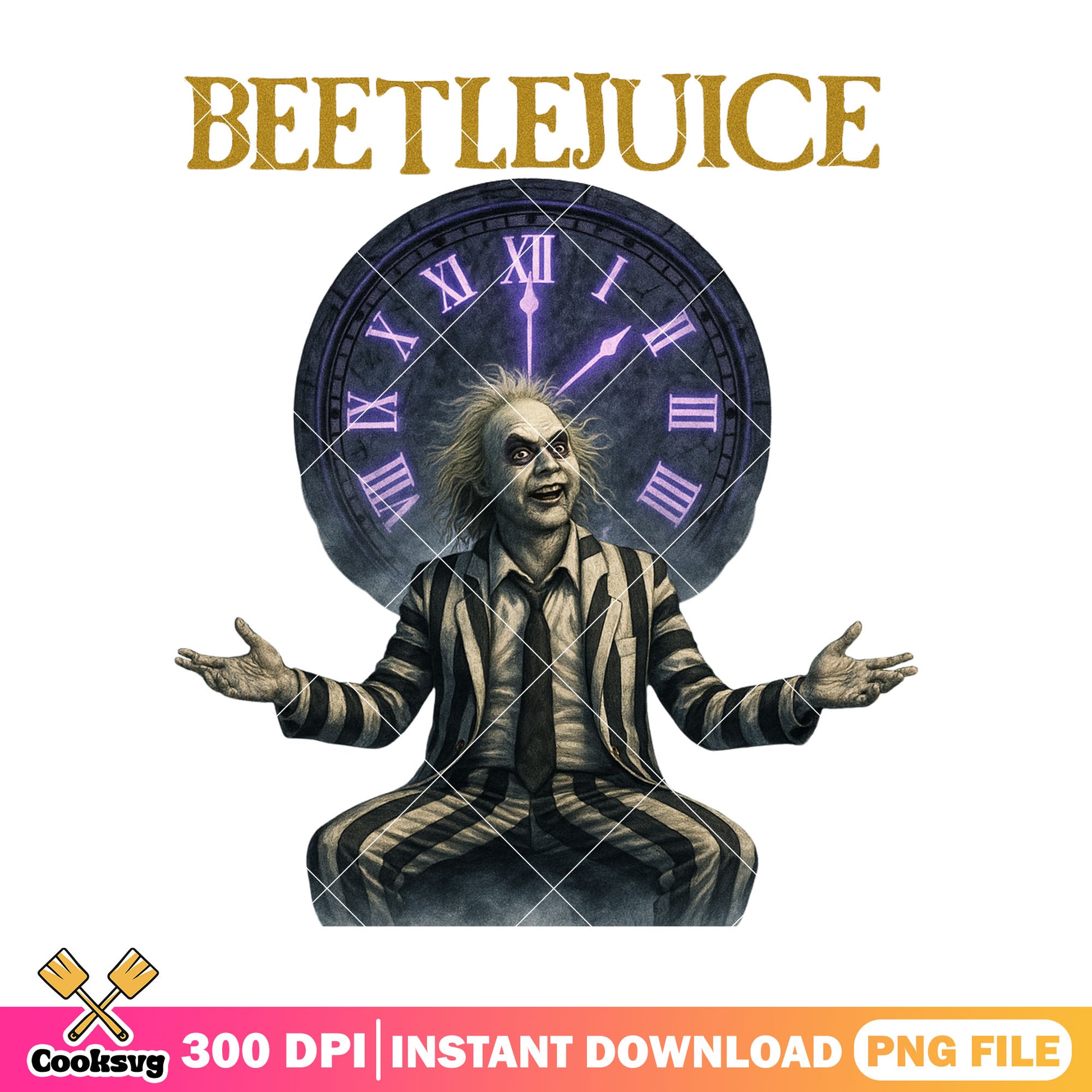 Beetlejuice death clock png, halloween movie png, beetlejuice 1 png