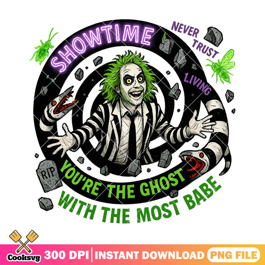 Beetlejuice horror clown png, spirit halloween png, beetlejuice 2 png