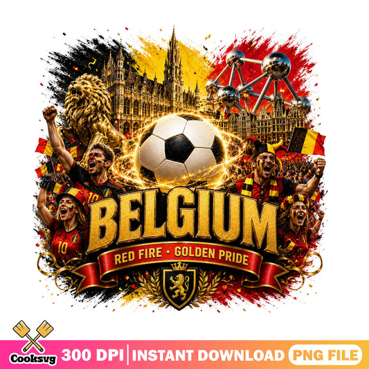 Belgium Soccer PNG, Belgium Football Fan Shirt, Soccer PNG