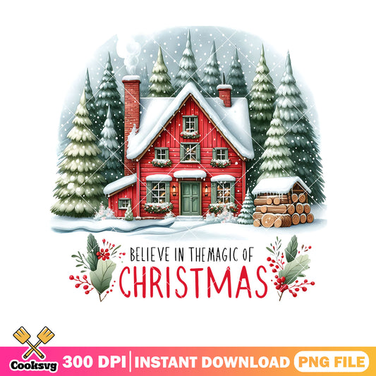 Believe in the magic of christmas png