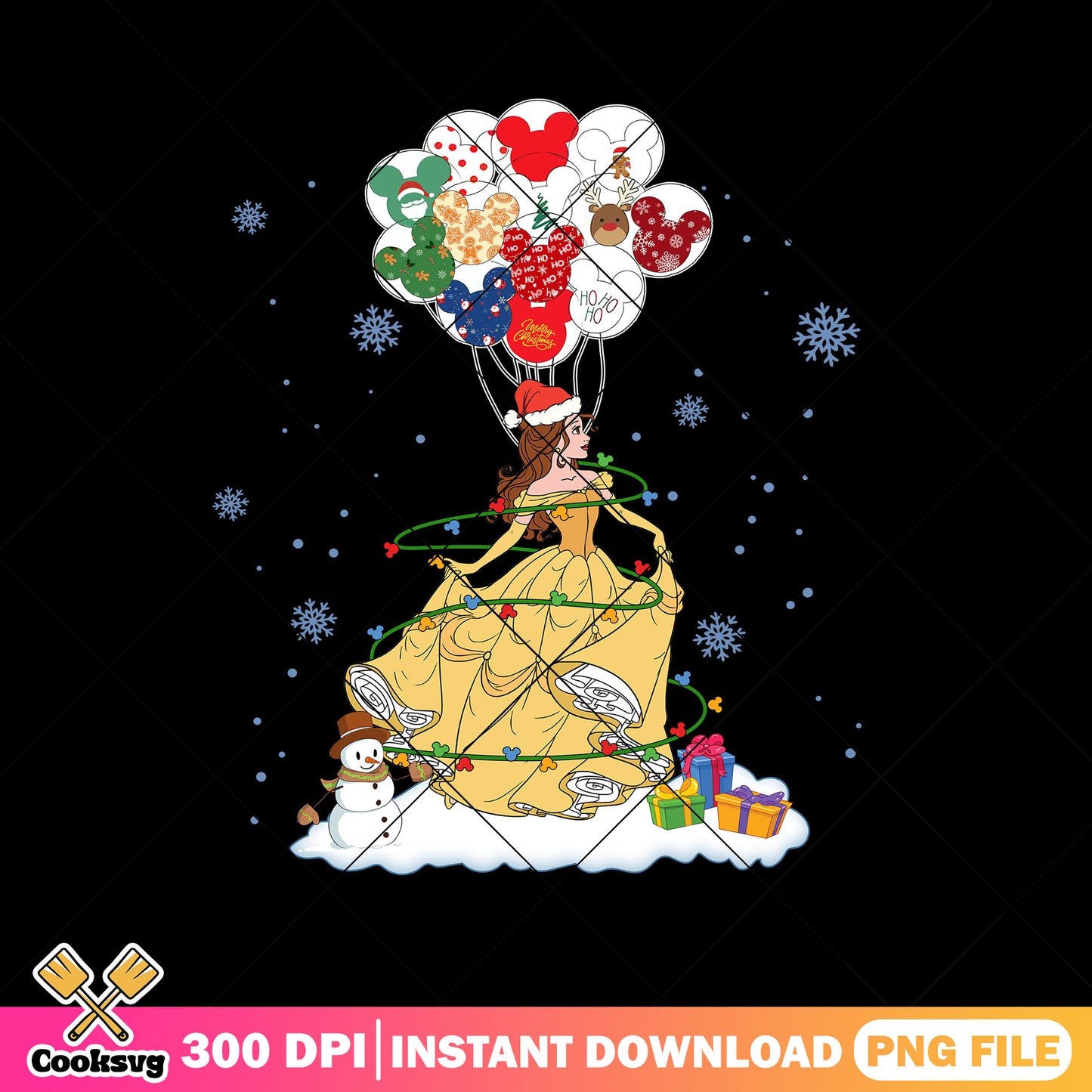Bella christmas stuff png, bella princess​ png, white christmas​ png