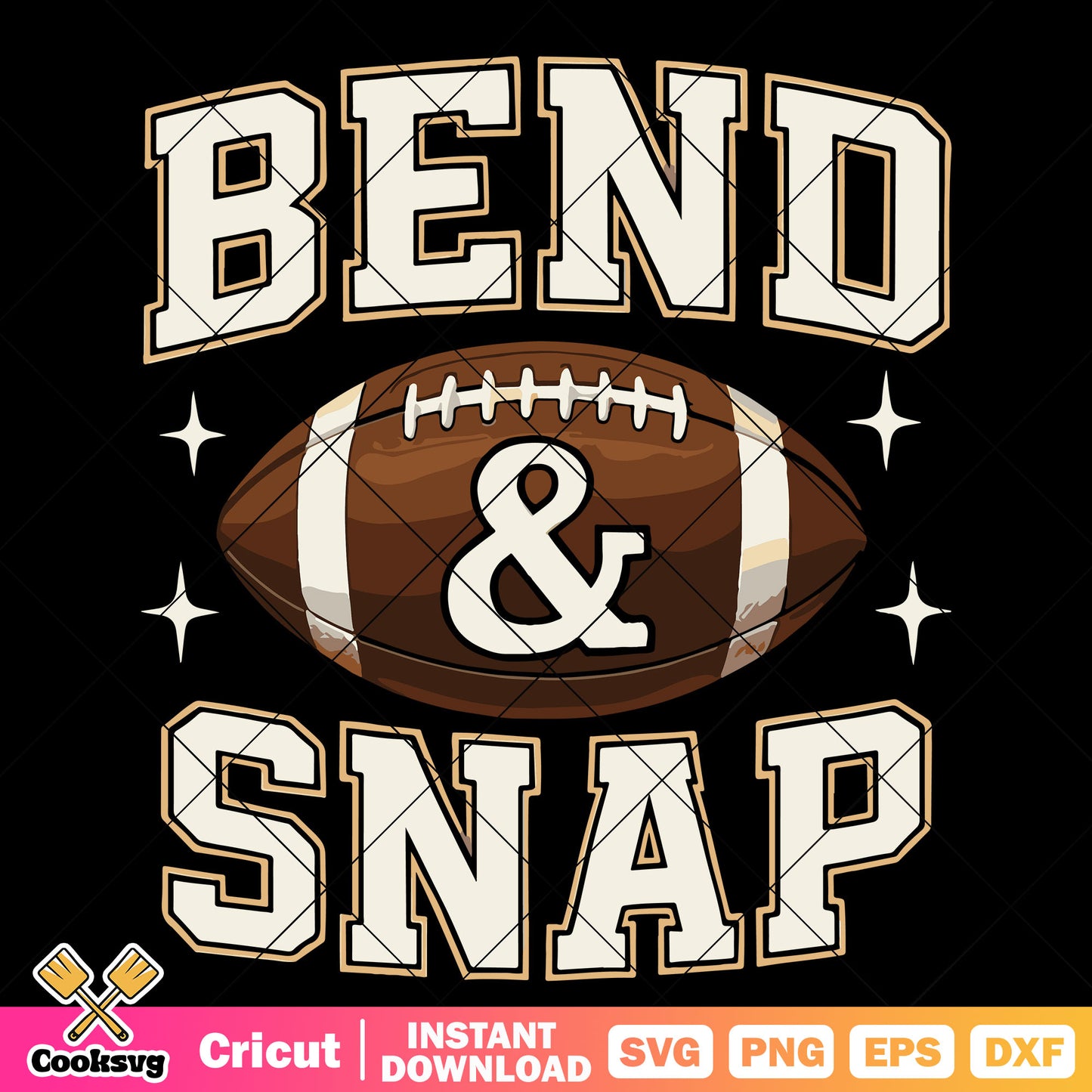Bend and snap football svg, football america svg, game day svg