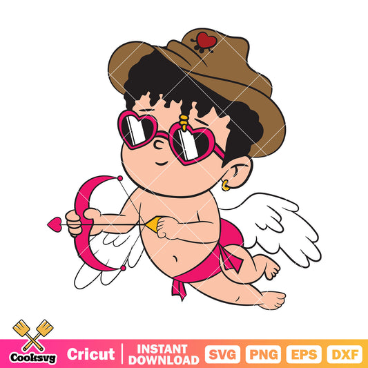 Benito valentine angel bad bunny svg, bad bunny valentine svg