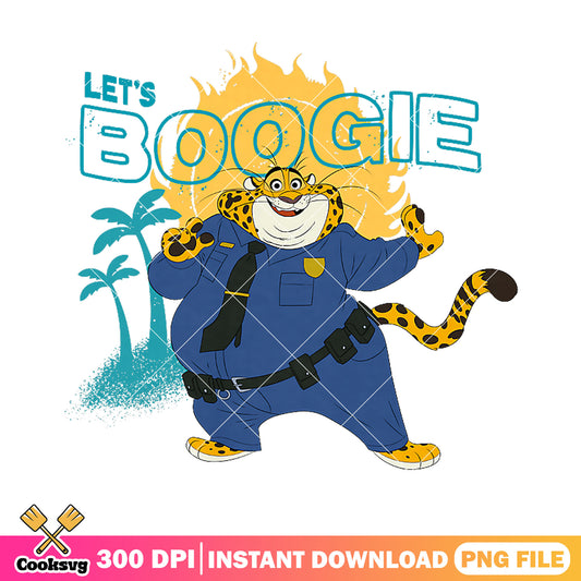 Benjamin Clawhauser police png png, lets boogie png, disney zootopia png