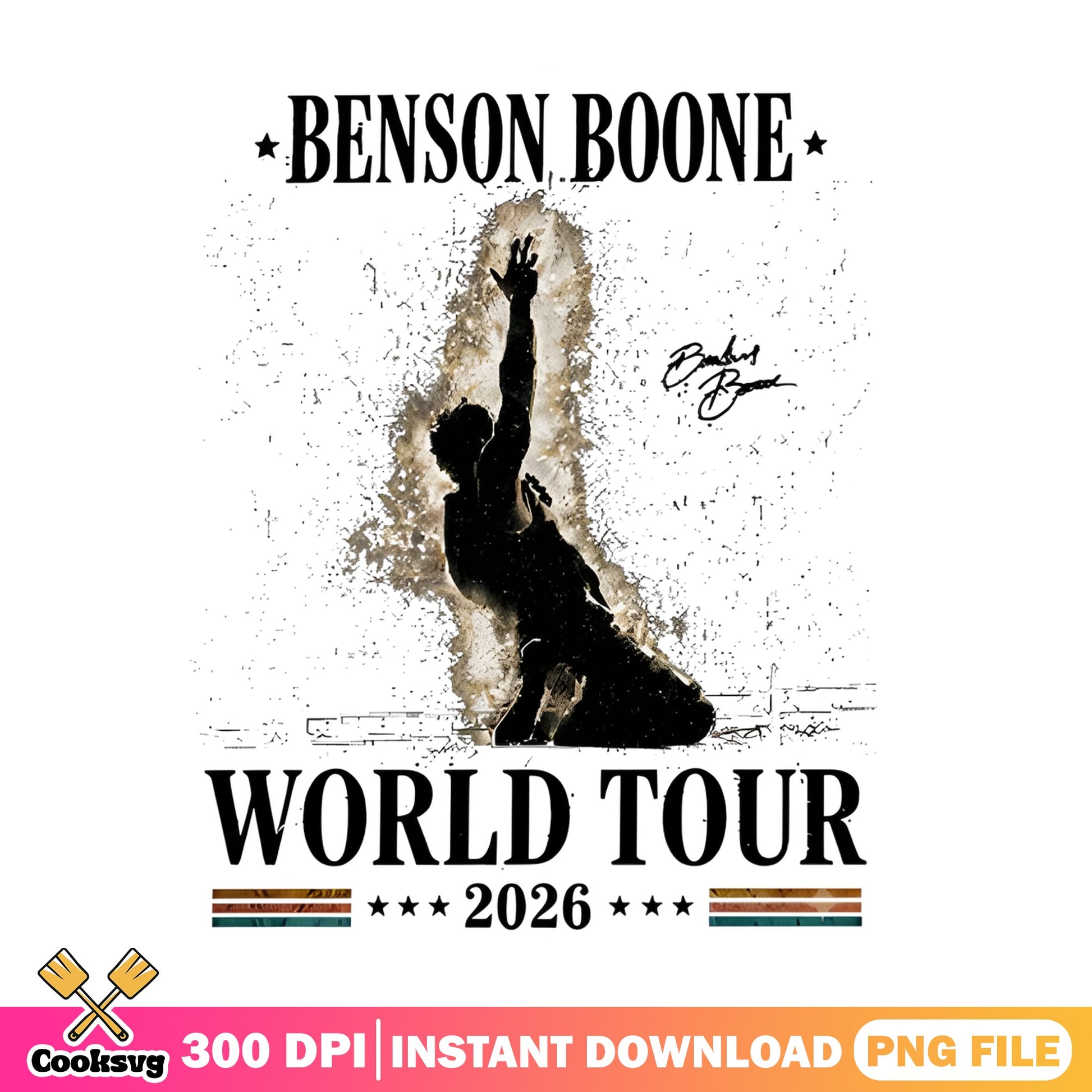 Benson Boone World Tour 2026 PNG, Music Concert PNG, Fan Gift PNG