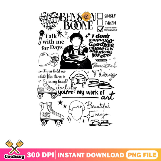 Benson boone song list png, benson boone png, American Heart Tour png