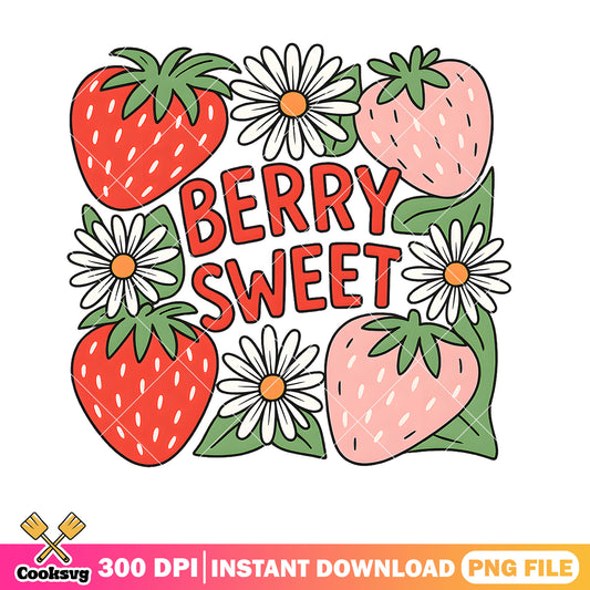 Berry sweet vibes strawberry png, sweet berries​ png, strawberry festival​ png