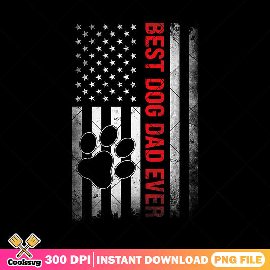 Best dog dad ever usa flag png, american dad png, happy fathers day png