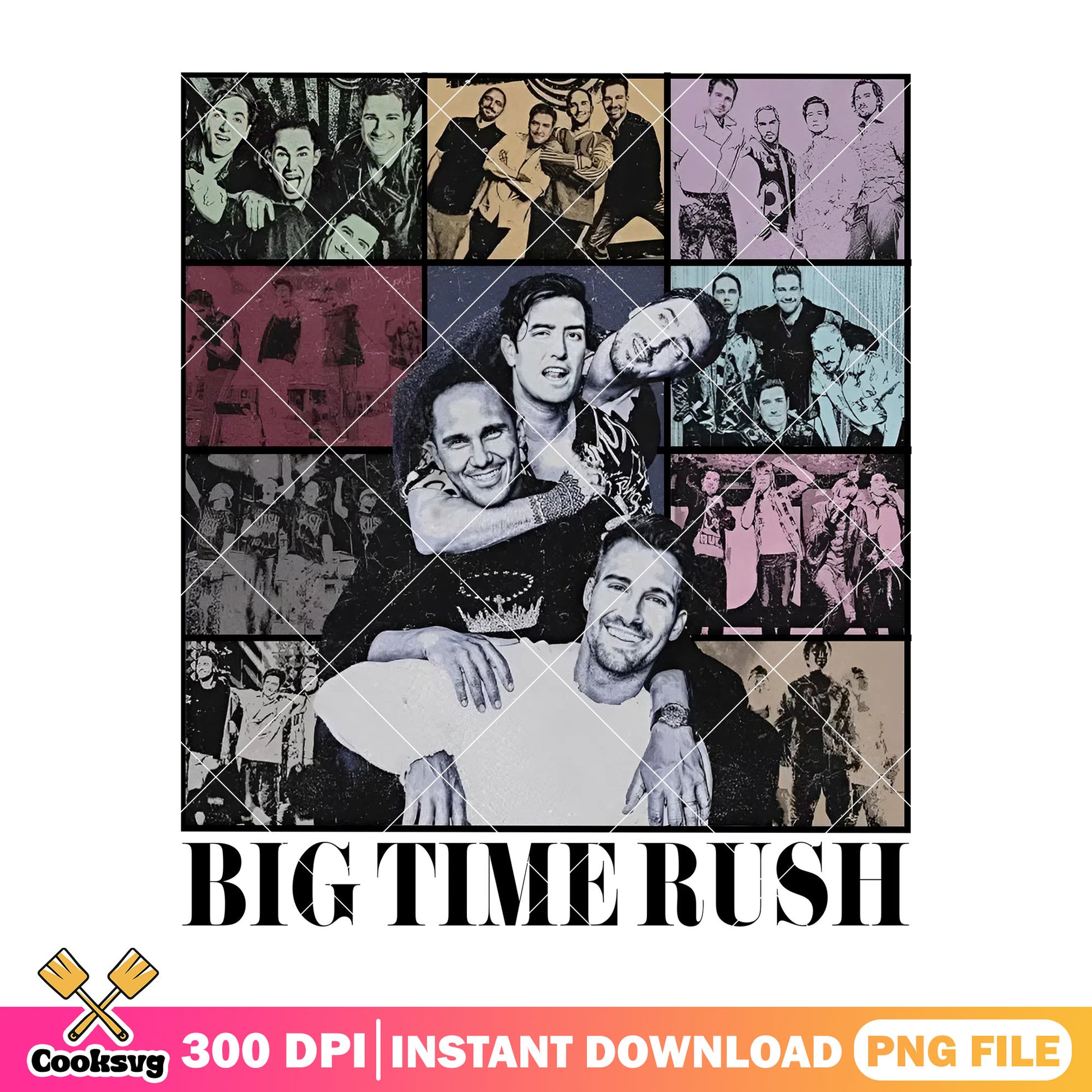 Big time rush band vibes png, big time rush png, btr band tee png