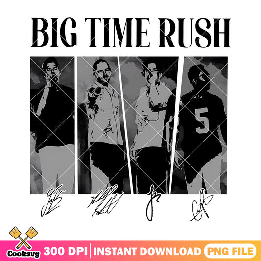 Big time rush sign png, big time rush 2025 png, 90s vintage png
