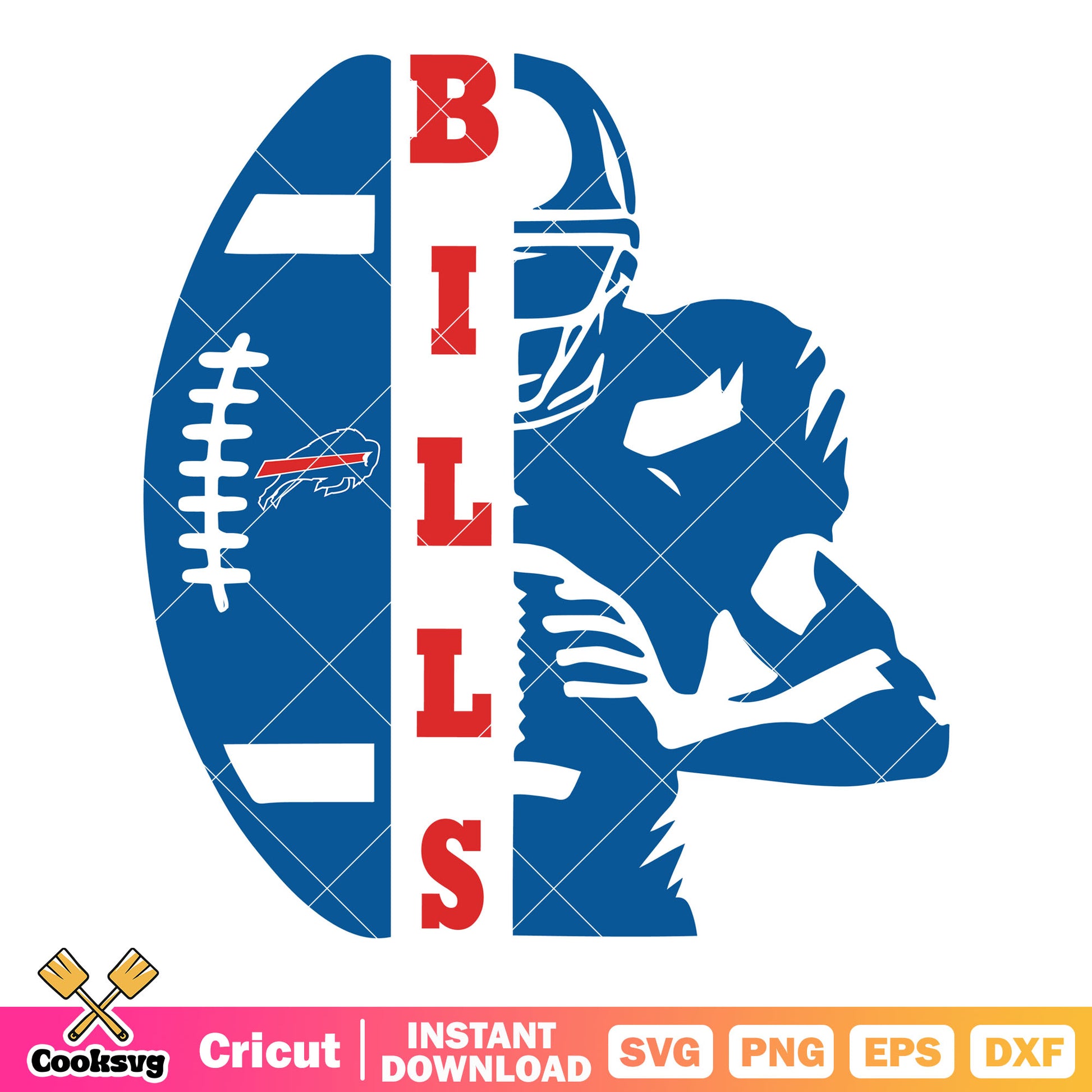 Bills american football svg, buffalo bills svg, billy buffalo​​ svg