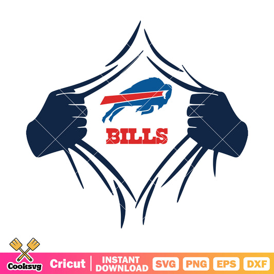 Bills in my heart svg, Highmark Stadium svg, buffalo bills svg
