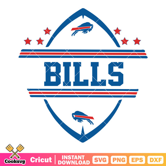 Bills logo nfl football svg, ​afc east svg, buffalo bills svg