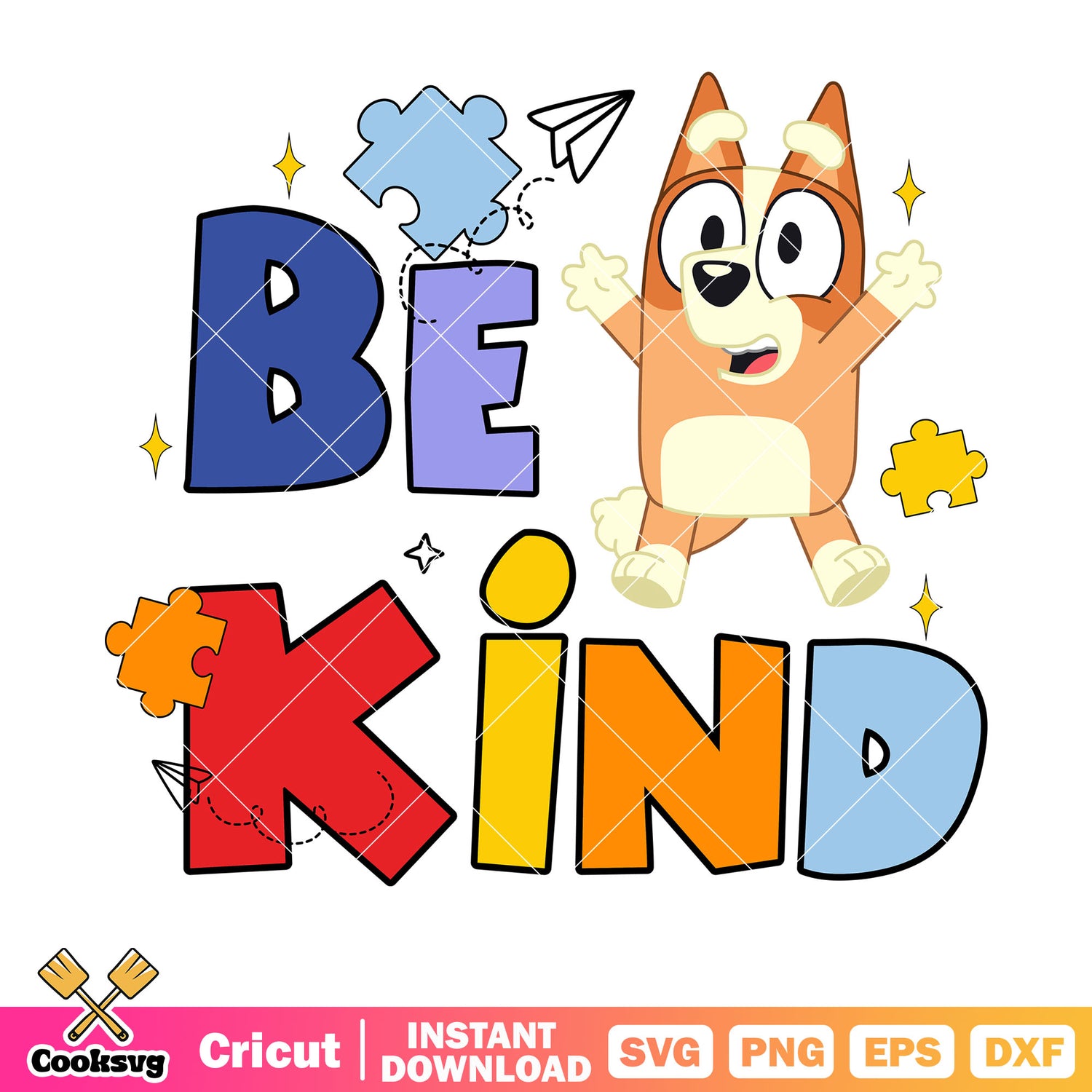 Bingo dog be kind svg, dog bingo bluey​ svg, autism awareness t shirt​ svg
