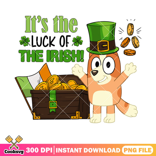Bingo dog its the luck of irish png, bingo cartoon​ png