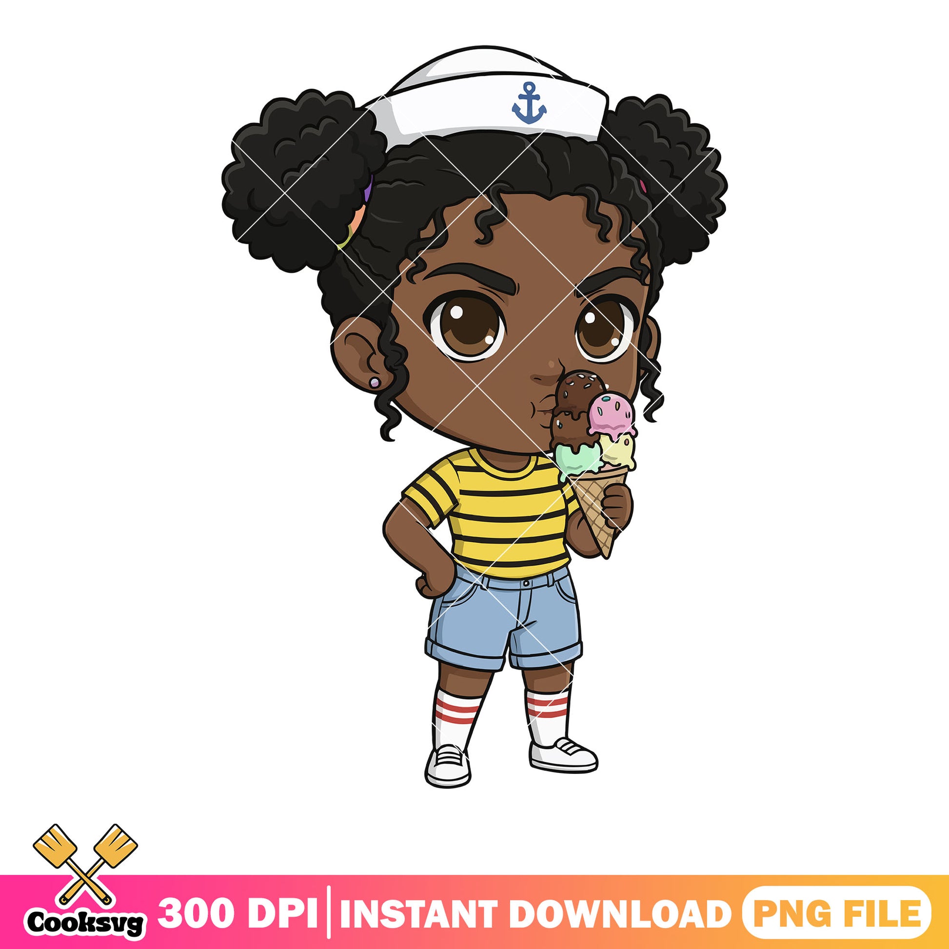 Black erica ice cream png, stranger things png, netflix movies ​png