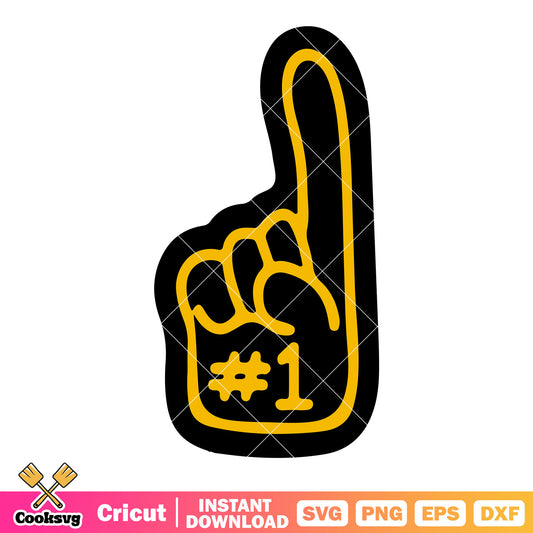 Black finger foam svg, nfl cheerleader svg, pittsburgh pirate svg