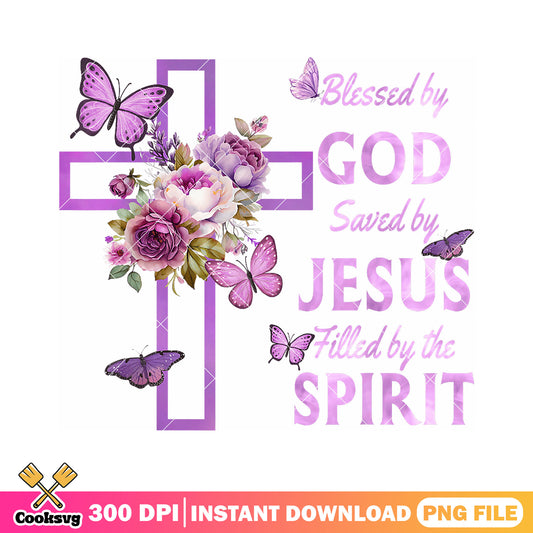 Blessed god saved jesus png, jesus blessed png, god is spirit​ png