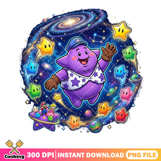 Blob vibes captain png, nintendo games png, galaxy vibes png