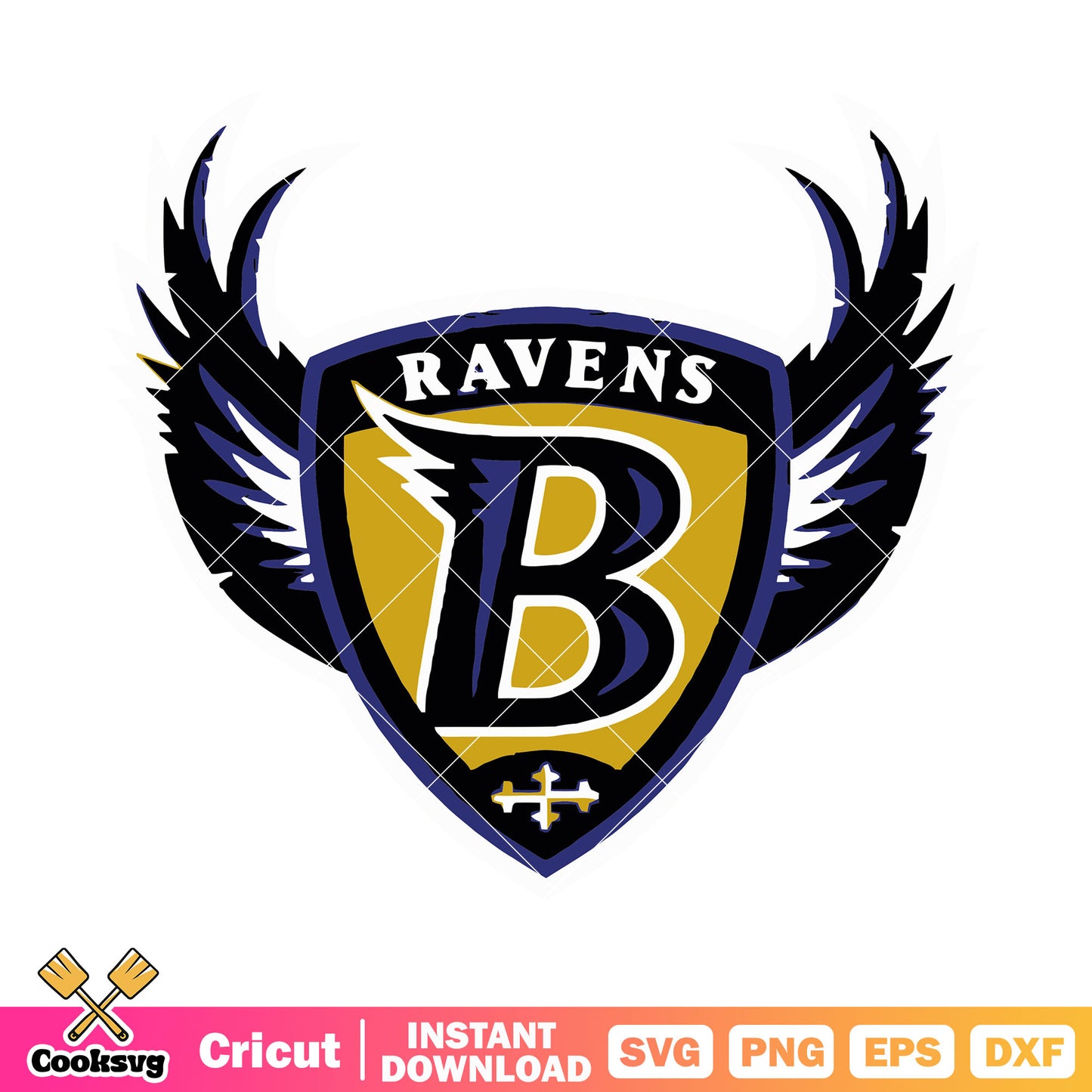 B logo ravens wing svg. baltimore ravens​ svg, baltimore svg