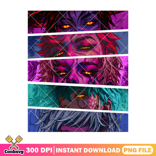 Bloody demon mode saja png, saja boys band png, kpop hunters png