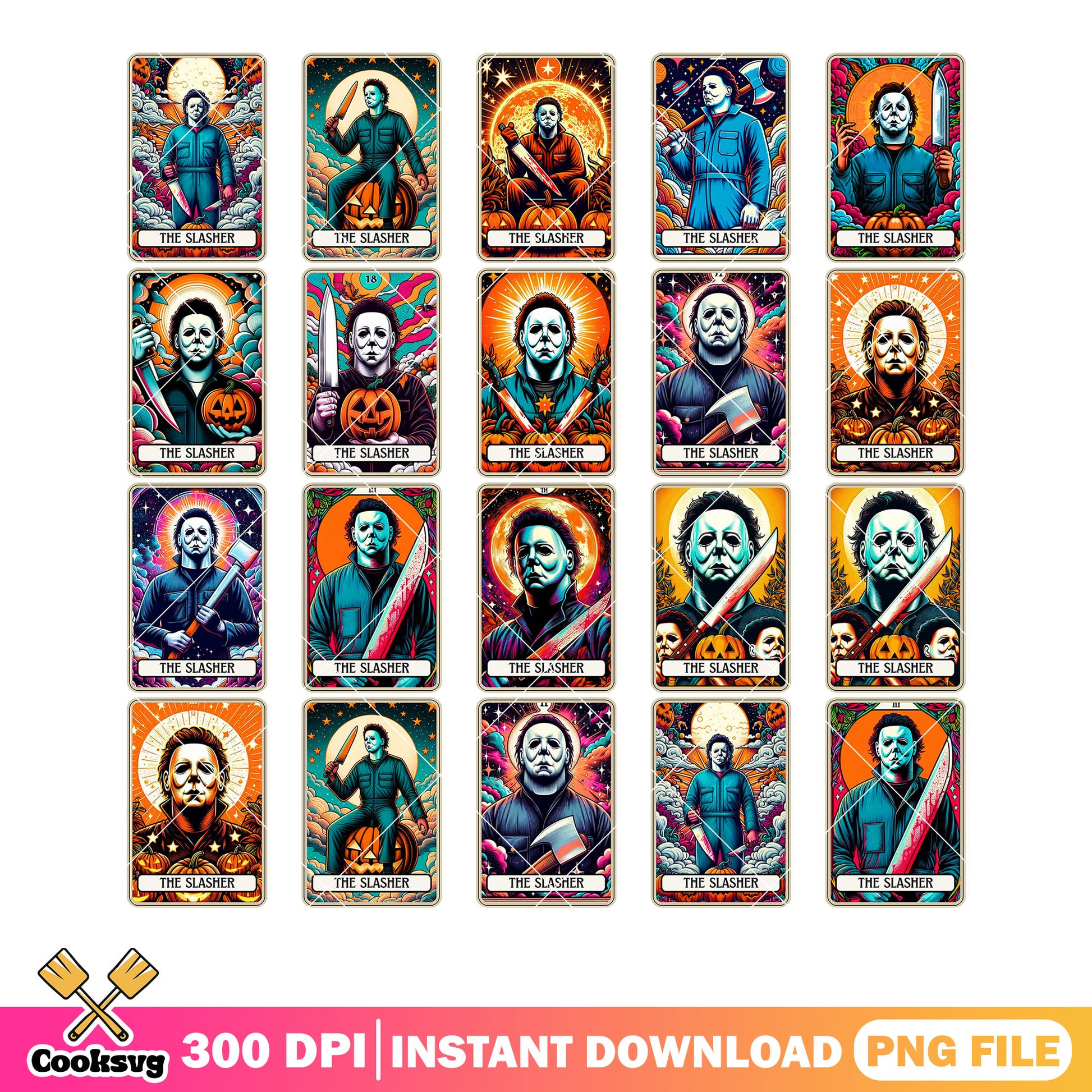 Bloody knife killer png bundle, ​micheal myes png, full moon night​ png