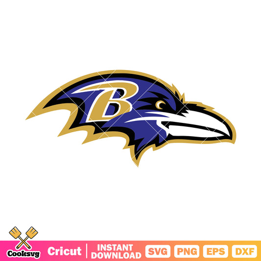 Blue crown ravens svg, baltimore raven svg, nfl football team svg